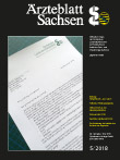 Titelbild der Ausgabe Mai 2018 des Ärzteblattes