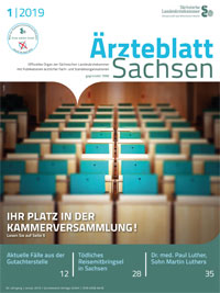 Titelbild der Ausgabe Jan 2019 des Ärzteblattes